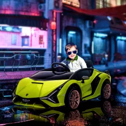Coche Eléctrico para Niños de +3 Años Lamborghini SIAN Coche de Batería 12V con Mando a Distancia Apertura de Pu... - Ogal.Es