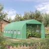 Invernadero de Exterior Invernadero de Túnel 6x3x2 m Invernadero de Jardín Grande con 12 Ventanas y Puerta Enrol... - Ogal.Es