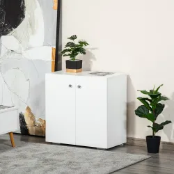 Aparador de Salón con 2 Puertas Armario Auxiliar con 2 Estantes para Libros Ropa Juguetes Estilo Moderno 70x39x7... - Ogal.Es