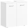 Mueble para Debajo del Lavabo Armario de Baño de Pared con 2 Puertas y Estante Interior Ajustable Estilo Moderno... - Ogal.Es
