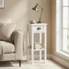 Mesa Auxiliar Moderna, Mesa Auxiliar para Sofá, con Cajón y Estante, Mesita de Noche para Salón, Dormitorio, 30x... - Ogal.Es