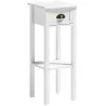 Mesa Auxiliar Moderna, Mesa Auxiliar para Sofá, con Cajón y Estante, Mesita de Noche para Salón, Dormitorio, 30x... - Ogal.Es