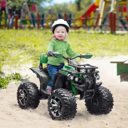 Quad Eléctrico para Niños 12V 10AH, Quad para Niños de 3?5 Años con 2 Motores, Suspensión, Arranque Suave, 3-8 k... - Ogal.Es