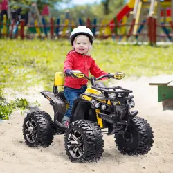 Quad Eléctrico para Niños 12V 10AH, Quad para Niños de 3?5 Años con 2 Motores, Suspensión, Arranque Suave, 3-8 k... - Ogal.Es