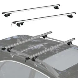Barras de Techo Universales para Vehículos de Aluminio Bacas Portaequipajes Coche Automóvil Baca para Coche Univ... - Ogal.Es