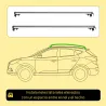 Barras de Techo Universales para Vehículos de Aluminio Bacas Portaequipajes Coche Automóvil Baca para Coche Univ... - Ogal.Es