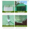 Invernadero de Exterior 4x2x2 m Invernadero de Túnel con 6 Ventanas de Malla y Puerta Enrollable con Cremallera ... - Ogal.Es