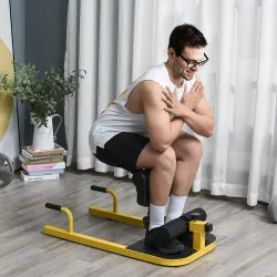 3-en-1 Máquina Equipo de Sentadilla para Ejercicios Abdominales Tablero Supino Multifuncional Máquina de Piernas... - Ogal.Es