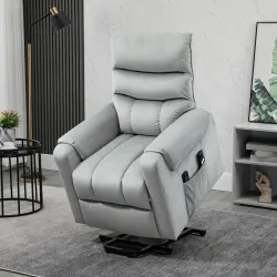Sillón Relax Reclinable Eléctrico Levanta Personas, Sillón Elevador con 8 Puntos de Masaje, 2 Controles Remotos,... - Ogal.Es