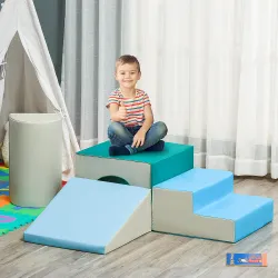 Juego de 4 Bloques de Espuma para Niños de 1-3 Años Figuras de Construcción Juguete para Aprendizaje Infantil Bl... - Ogal.Es