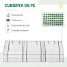 Invernadero de Exterior Invernadero de Jardín 270x90x90 cm Tipo Caseta con 3 Ventanas Marco de Acero y Cubierta ... - Ogal.Es