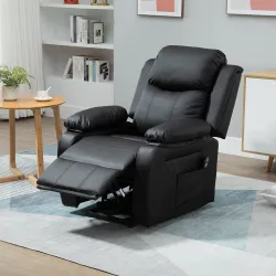 Sillón Relax Levanta Personas Sillón Elevador con Control Remoto Reclinación Eléctrica 160° Reposapiés 76x90x105... - Ogal.Es