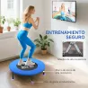 Cama Elástica Fitness Ø81 cm Trampolín de Acero con Borde Protector y 28 Resortes para Ejercicios en Interior y ... - Ogal.Es