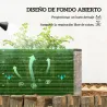 Arriate de Jardín de Acero Incluye Guantes Huerto Urbano Jardinera Macetero Rectangular para Cultivos Plantas Fl... - Ogal.Es