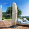 Funda para Sombrilla de Jardín Funda para Parasol Impermeable Tela Oxford 600D Cubierta de Parasol con Cremaller... - Ogal.Es