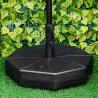 Base de Sombrilla Rellenable de Agua 28 kg o Arena 40 kg Soporte de Parasol Octagonal Apto para Postes de 38mm 4... - Ogal.Es