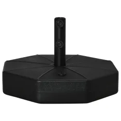 Base de Sombrilla Rellenable de Agua 28 kg o Arena 40 kg Soporte de Parasol Octagonal Apto para Postes de 38mm 4... - Ogal.Es