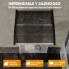 Marquesinas Exterior para Puertas y Ventanas, 103x96,5 cm, Tejadillo de Protección contra Sol y Lluvia, con Cubi... - Ogal.Es