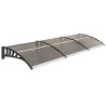 Marquesina Exterior para Puertas y Ventanas 303x96x27 cm con Regleta de Aleación de Aluminio PP Policarbonato Ma... - Ogal.Es