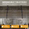 Marquesina Exterior para Puertas y Ventanas 303x96x27 cm con Regleta de Aleación de Aluminio PP Policarbonato Ma... - Ogal.Es