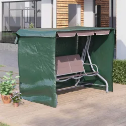 Funda Balancín Jardín, Funda Columpio Jardín Exterior, Cubierta de Columpio con Cremallera, Impermeable, 215x155... - Ogal.Es