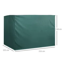 Funda Balancín Jardín, Funda Columpio Jardín Exterior, Cubierta de Columpio con Cremallera, Impermeable, 215x155... - Ogal.Es
