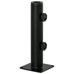 Soporte de Parasol para Suelo de Cemento con 2 Botones de Bloqueo y 4 Tornillos de Expansión Base de Sombrilla p... - Ogal.Es