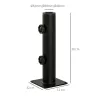 Soporte de Parasol para Suelo de Cemento con 2 Botones de Bloqueo y 4 Tornillos de Expansión Base de Sombrilla p... - Ogal.Es