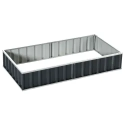 Huerto Urbano Arriate de Jardín de Acero Incluye Guantes Jardinera Exterior Rectangular para Cultivos Plantas Fl... - Ogal.Es