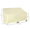 Funda para Banco de Jardín 2 Plazas, Funda Sofá Exterior Impermeable, Tela Oxford 600D con Recubrimiento, 140x84... - Ogal.Es