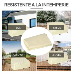 Funda para Banco de Jardín 2 Plazas, Funda Sofá Exterior Impermeable, Tela Oxford 600D con Recubrimiento, 140x84... - Ogal.Es