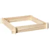 Huerto Urbano Arriate de Madera de Jardín Cuadrada Jardinera Macetero para Cultivos Plantas Flores Hierbas Terra... - Ogal.Es