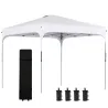 Cenador de Jardín 2,5x2,5x2,7 m con Altura Ajustable Anti-UV Impermeable 4 Bolsas de Arena y Bolsa de Transporte... - Ogal.Es