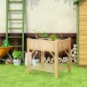 Huerto Urbano de Madera 78,5x58x81 cm Mesa de Cultivo con 6 Compartimentos y Estante Inferior para Plantas Flor... - Ogal.Es