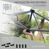 Cenador de Jardín 2,5x2,5x2,7 m con Altura Ajustable Anti-UV Impermeable 4 Bolsas de Arena y Bolsa de Transporte... - Ogal.Es