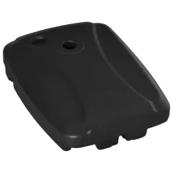 Base de Sombrilla con 2 Ruedas Rellenable de Agua 60 kg Arena 68 kg o Mixto 75 kg 80x60x17 cm Negro - Ogal.Es