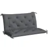 Cojín para Banco de Jardín con Respaldo, 100x98x8 cm, Colchón de Banco de 2 Plazas para Interior y Exterior con ... - Ogal.Es