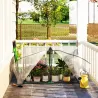 Invernadero de Terraza 100x70x60 cm Vivero Casero Pequeño de Jardín con Cremallera para Cultivos Plantas Flores ... - Ogal.Es