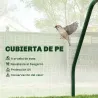 Invernadero de Terraza 100x70x60 cm Vivero Casero Pequeño de Jardín con Cremallera para Cultivos Plantas Flores ... - Ogal.Es