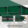 Techo de Repuesto para Cenador, 3x3 m, Cubierta de Repuesto con 8 Orificios de Drenaje, Ventilación y Protección... - Ogal.Es