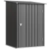 Caseta de Jardín Metálica 0,92 m² 100x103x160cm con 1 Puerta y Cerradura para Almacenamiento de Herramientas Gri... - Ogal.Es