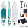 Tabla de Paddle Surf Hinchable 320x76x15 cm Plegable con Remo de Aluminio Ajustable Desmontable Bolsa de Transpo... - Ogal.Es