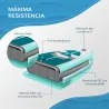 Tabla de Paddle Surf Hinchable 320x76x15 cm Plegable con Remo de Aluminio Ajustable Desmontable Bolsa de Transpo... - Ogal.Es