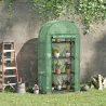 Invernadero de Exterior Invernadero Pequeño con 4 Estantes Puerta Enrollable con Cremallera Cubierta de PE 140g/... - Ogal.Es