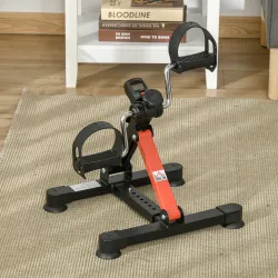 Mini Bicicleta Estática de Ejercicio Pedales Estáticos con Altura y Longitud Ajustables Pantalla LCD Máquina Ped... - Ogal.Es