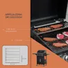 Barbacoa de Gas con 3 Quemadores 8,7 KW con 2 Mesas Laterales Armario de 2 Puertas 4 Ruedas y Frenos 121x55x109 ... - Ogal.Es