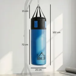 Saco de Boxeo Profesional, Punching Bag 72 cm con Guantes de 8 oz Gancho y Bolsa de Almacenaje, Saco de Arena pa... - Ogal.Es