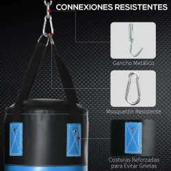 Saco de Boxeo Profesional, Punching Bag 72 cm con Guantes de 8 oz Gancho y Bolsa de Almacenaje, Saco de Arena pa... - Ogal.Es