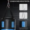 Saco de Boxeo Profesional, Punching Bag 72 cm con Guantes de 8 oz Gancho y Bolsa de Almacenaje, Saco de Arena pa... - Ogal.Es