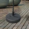 Base de Sombrilla de Jardín Rellenable de Agua 22 kg Soporte de Parasol Redondo Apto para Postes de 38mm/48mm Po... - Ogal.Es